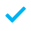 check mark in brand color 41b6ef-1