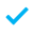 check mark in brand color 41b6ef-1