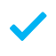 check mark in brand color 41b6ef-1