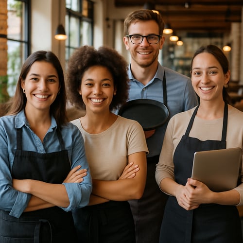 photo of people happy working at restaurant growing photo of people happy working at restaurant growing